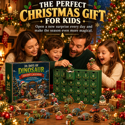 24 Collectible Dino Figurines &Holiday Surprises🎁