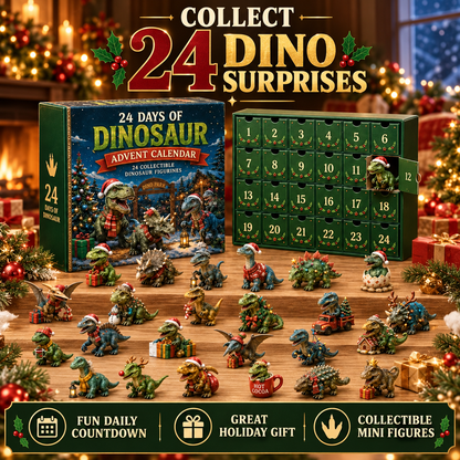24 Collectible Dino Figurines &Holiday Surprises🎁