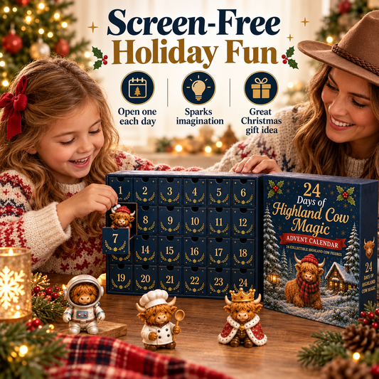 24 Days of Highland Cow Advent Calendar