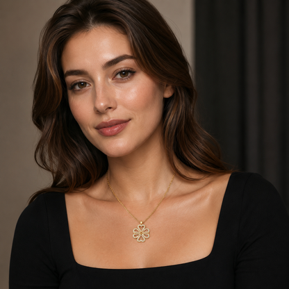 Convertible Heart Clover Necklace