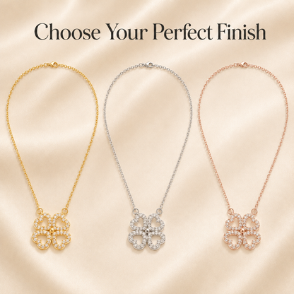 Convertible Heart Clover Necklace