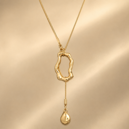 Adjustable Abstract Pendant Necklace