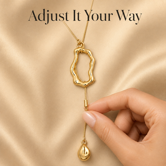 Adjustable Abstract Pendant Necklace