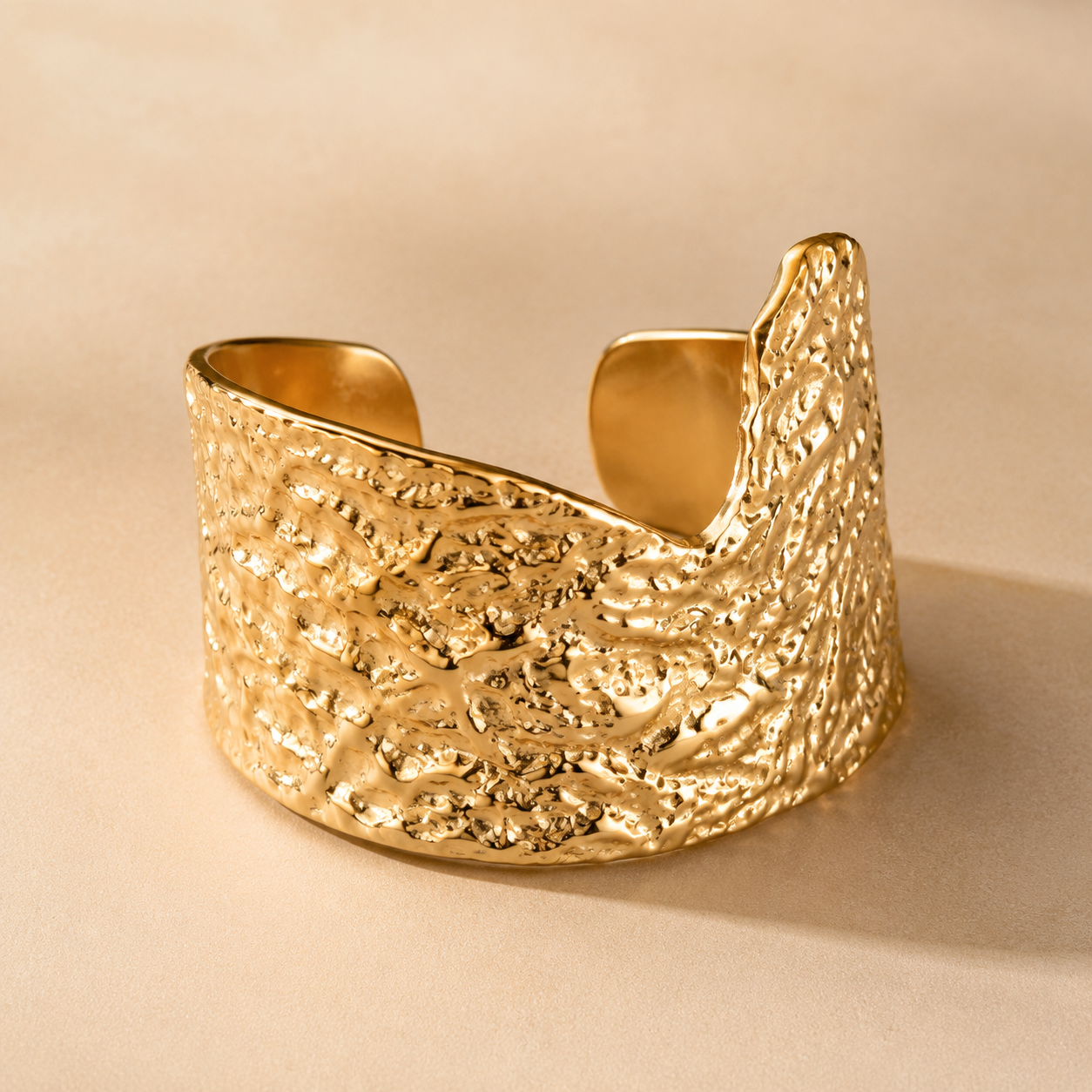 Sculpted Statement Cuff Bracelet