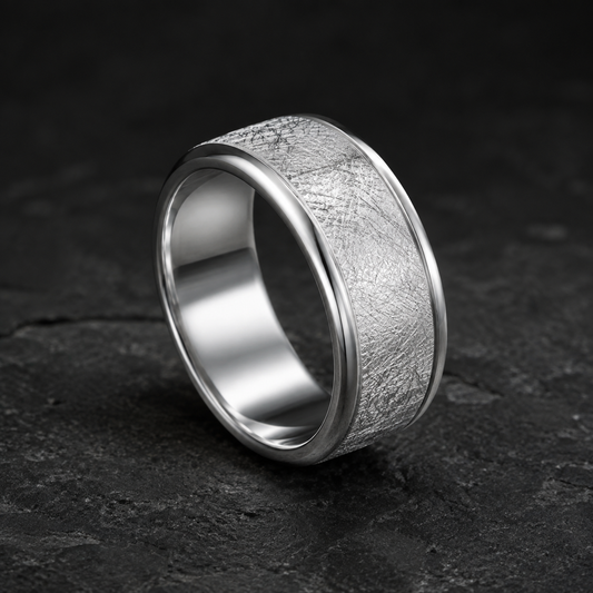 Frosted Texture Band Ring