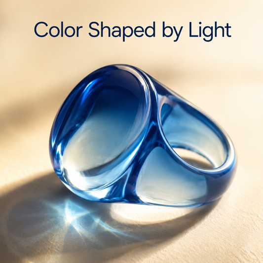 Sculpted Resin Dome Ring