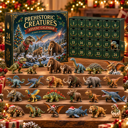 24 Collectible Dino Figurines &Holiday Surprises🎁